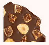 fig and hazelnut chocolate bar