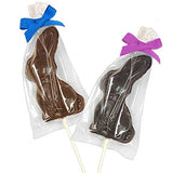 chocolate Easter bunny lollipops