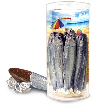 dark chocolate sardines