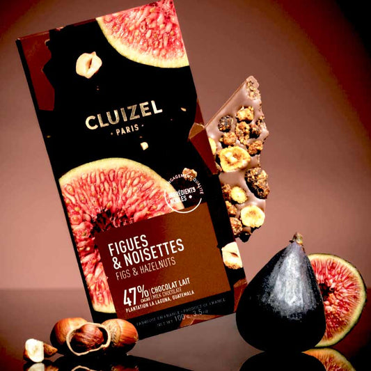 fig and hazelnut chocolate bar