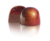 chocolate truffle with champagne and raspberry