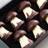 Chocolate and caramel mushrooms