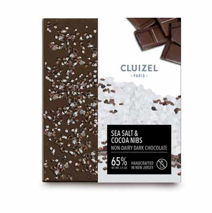 Non dairy chocolate bar, cacao nibs