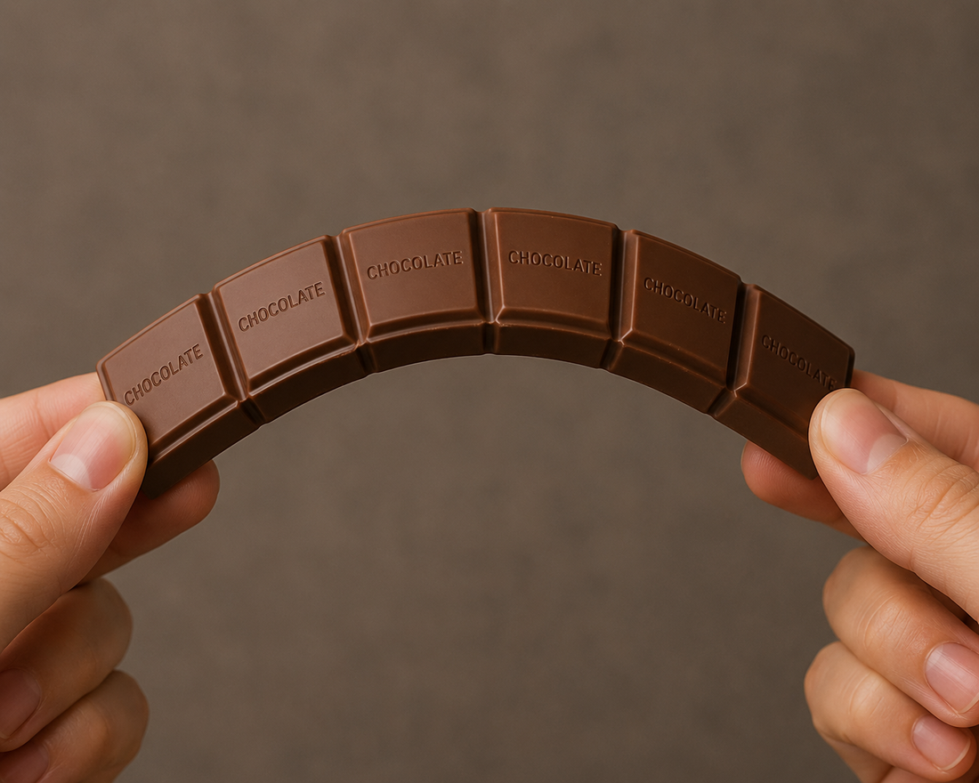 Chocolate bending instead of melting