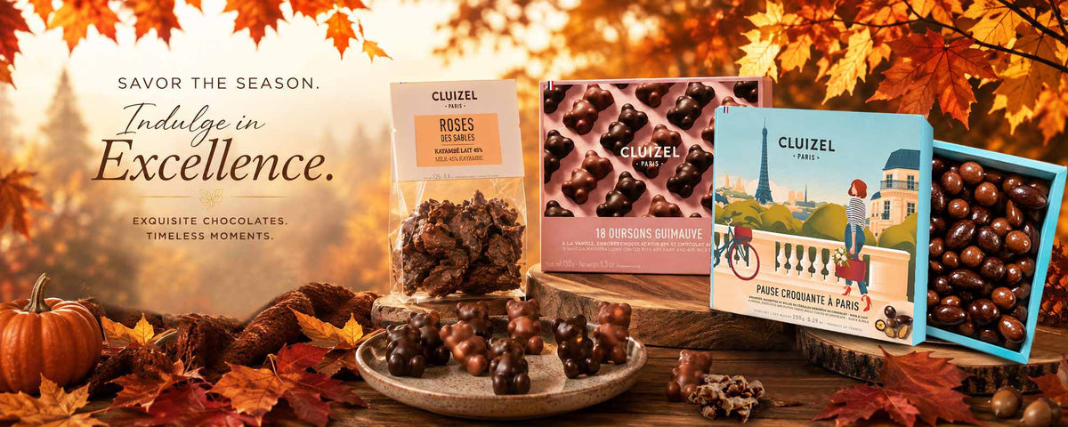 Shop Cluizel for luxury French chocolate, gourmet gift boxes, Single Estate bars, truffles, and artisan confections crafted with Noble Ingredients and exceptional cocoa.