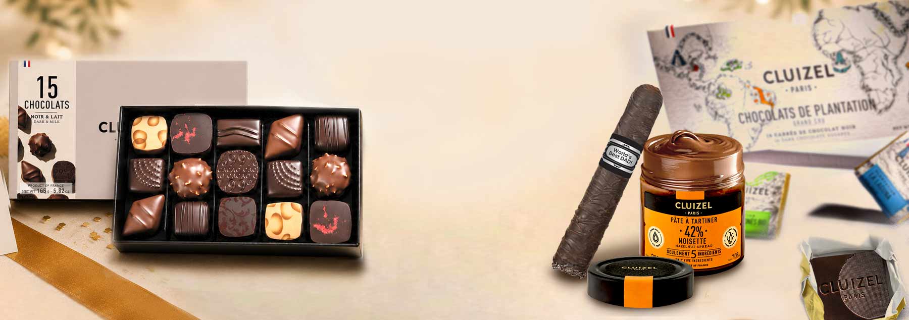 Shop Cluizel for luxury French chocolate, gourmet gift boxes, Single Estate bars, truffles, and artisan confections crafted with Noble Ingredients and exceptional cocoa.