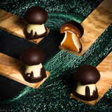 chocolate and caramel mushrooms