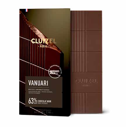 Vanuari Dark Chocolate Bar, 63%