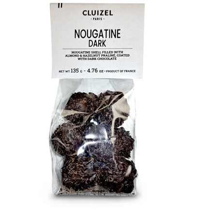 Chocolate covered nougatine, dark
