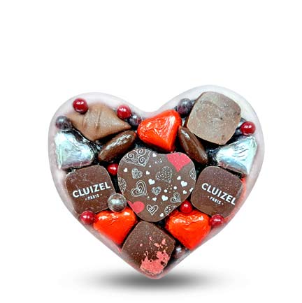 Valentine chocolate heart box
