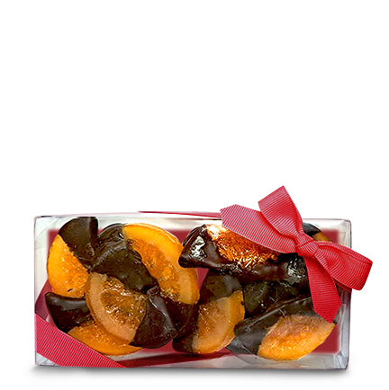Candied Orange Slices dipped in dark chocolate