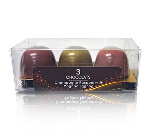 champagne raspberry truffles