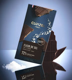 salted dark chocolate bar