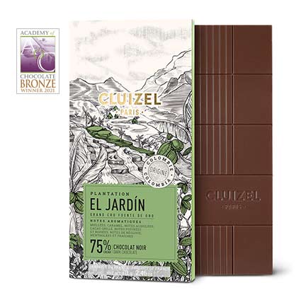 Dark Chocolate Bar, 75% Single Estate El Jardin