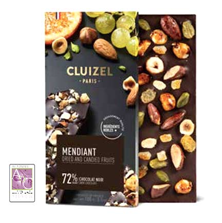 Mendiant chocolate bar