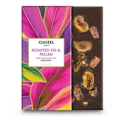 Non dairy fig & pecan chocolate bar