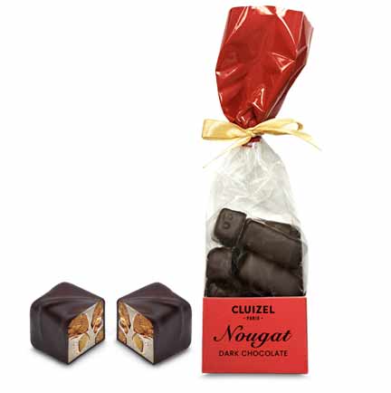 Chocolate covered nougat, dark
