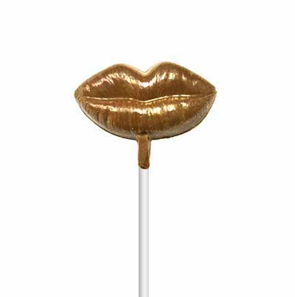 Chocolate lips lollipop