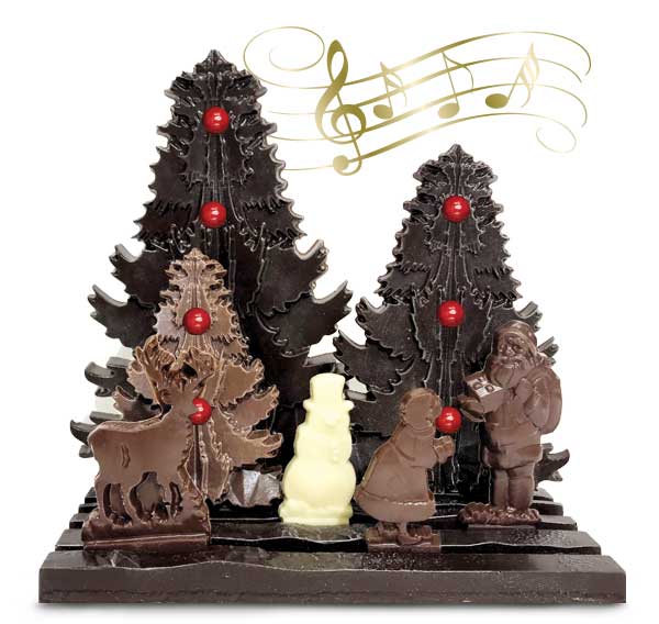 Christmas chocolate gift box with jingle