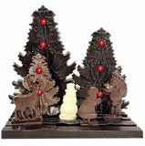 Christmas chocolate, winter scene display